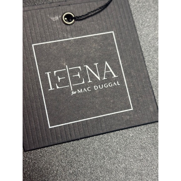 Ieena For Mac Duggal NEW One Shoulder High Slit Ruffle Gown Berry Sz 6 MSRP $358 - Picture 8 of 11